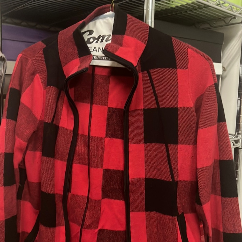 Love this flannel sweater by Adrienne Vittadini-looks great with slacks & jeans